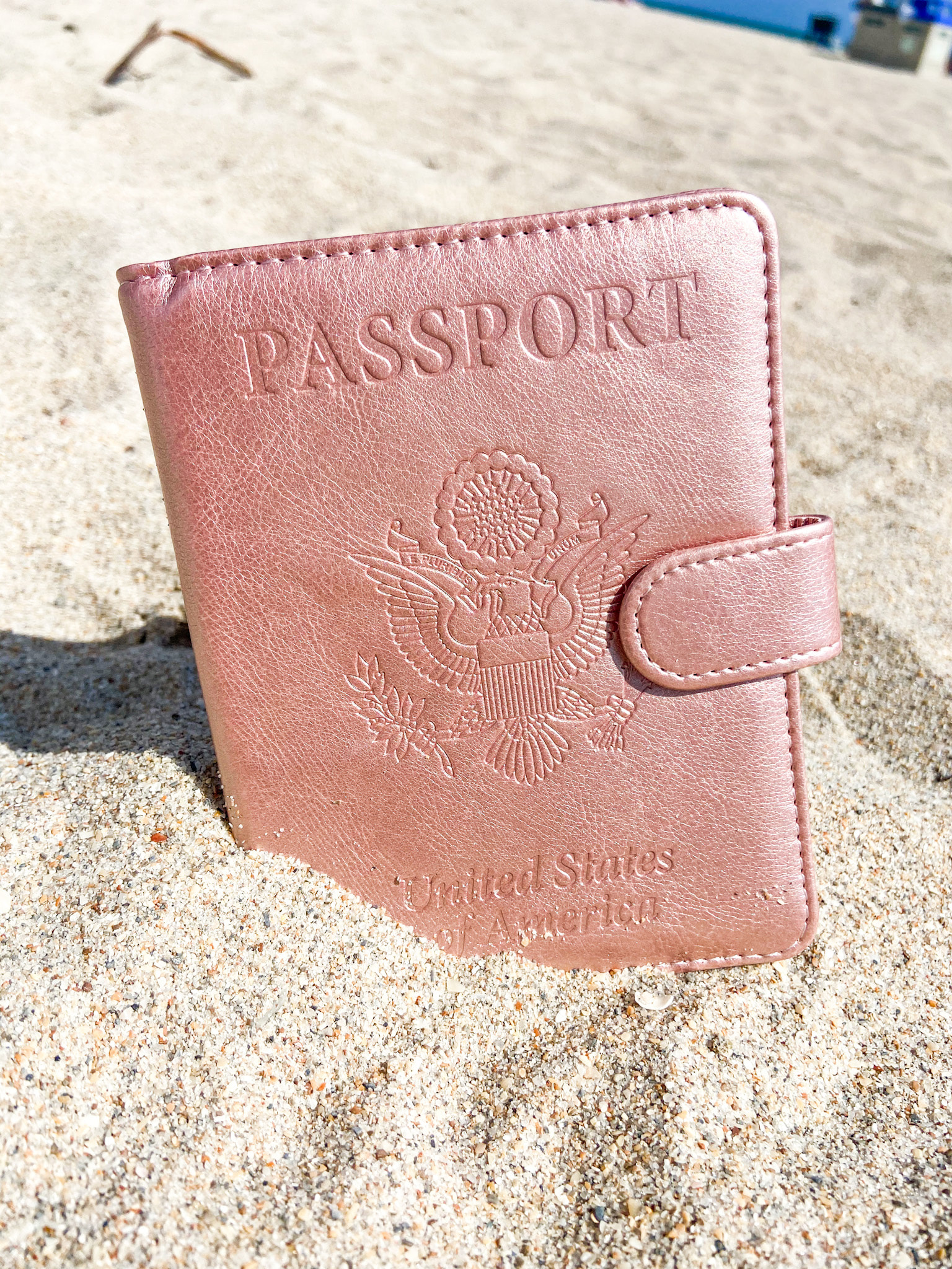 Cute Passport Cover USA Pink Travel Passport Holder Designer Passport Case